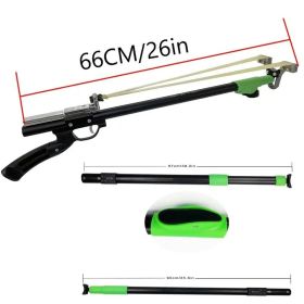 Stainless Steel Strong Metal Slingshot - black, ergonomic handle, precision trigger, suitable for outdoor hunting and jungle expeditions,