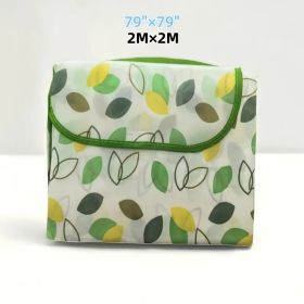 Extra Large Outdoor Picnic Blanket, Camping, Beach, BBQ Mat - Heavy-Duty Portable Indoor - Large Gathering, Parties (Color: Leaves)